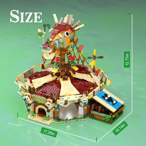 Kit De Modelo De Construcción De Establo De Caballos, Escena