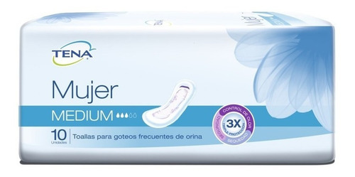 Tena Mujer P/inconti.moderada Bol.x 10 Umediano