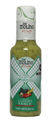 Aderezo Cilantro Ranch Del Molino De Cortés 365 Ml