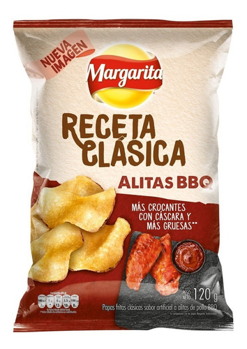 Papas Receta Clasica Pollo Bbq 120g - Kg a $9650