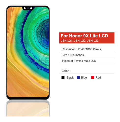 Pantalla Lcd+marco Para Honor 9x Lite Jsn-l21 L22 L23