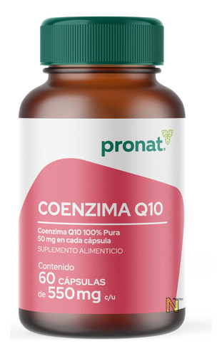 Coenzima Q10  Pronat Ultra 60 cápsulas Sabor Natural