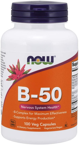 Vitamina B-50 Now 100 Capsulas