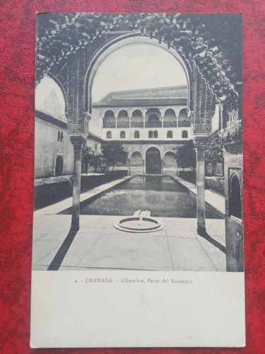 España Granada - Alhambra Patio Del Estanque Postal