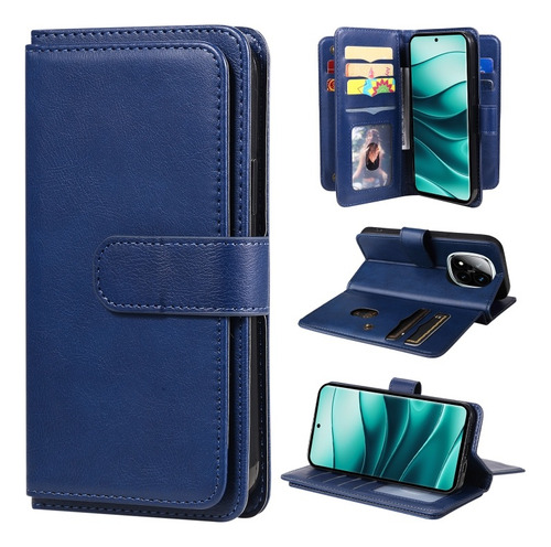 Funda Tipo Billetera Multifuncional Para Redmi Note 14 Pro+