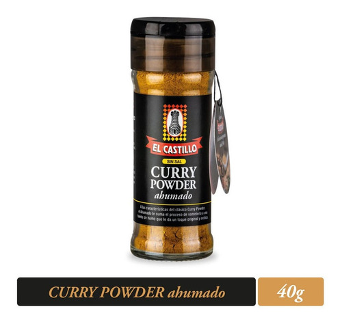 Curry Powder Ahumado  El Castillo  En Especiero De 40 Grs