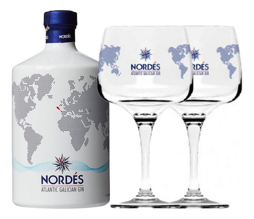 Gin Nordés Importado + 2 Copones 700ml ¬_^