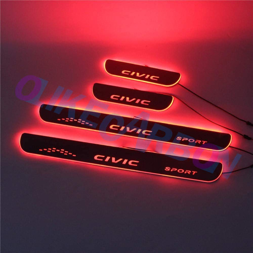 Olike Honda Civic Sedan Hatchback Car Led Puerta Movil Sills