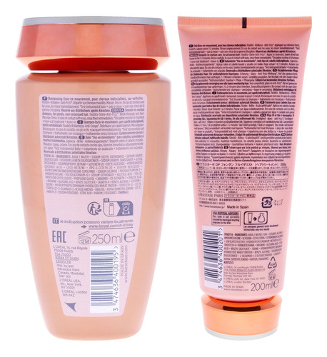 Kit Kerastase Discipline, 2 Unidades, Champú De 250 Ml Y Aco