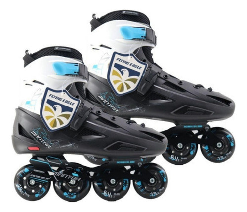 Patins Flying Eagle F1s Rodas 76/80mm Preto Tamanho  41/42