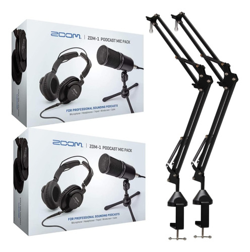 Pack Podcast Zoom Dinamic Zdm-1 + Auriculares+ Accesorios