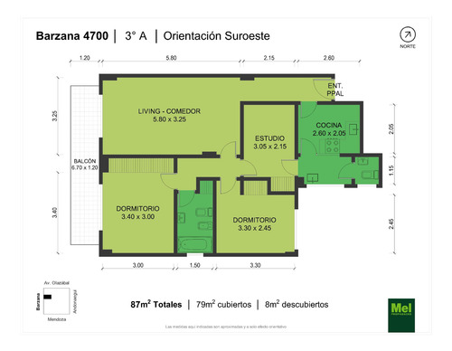 Semipiso En Villa Urquiza | 3 Ambientes Con Dependencia