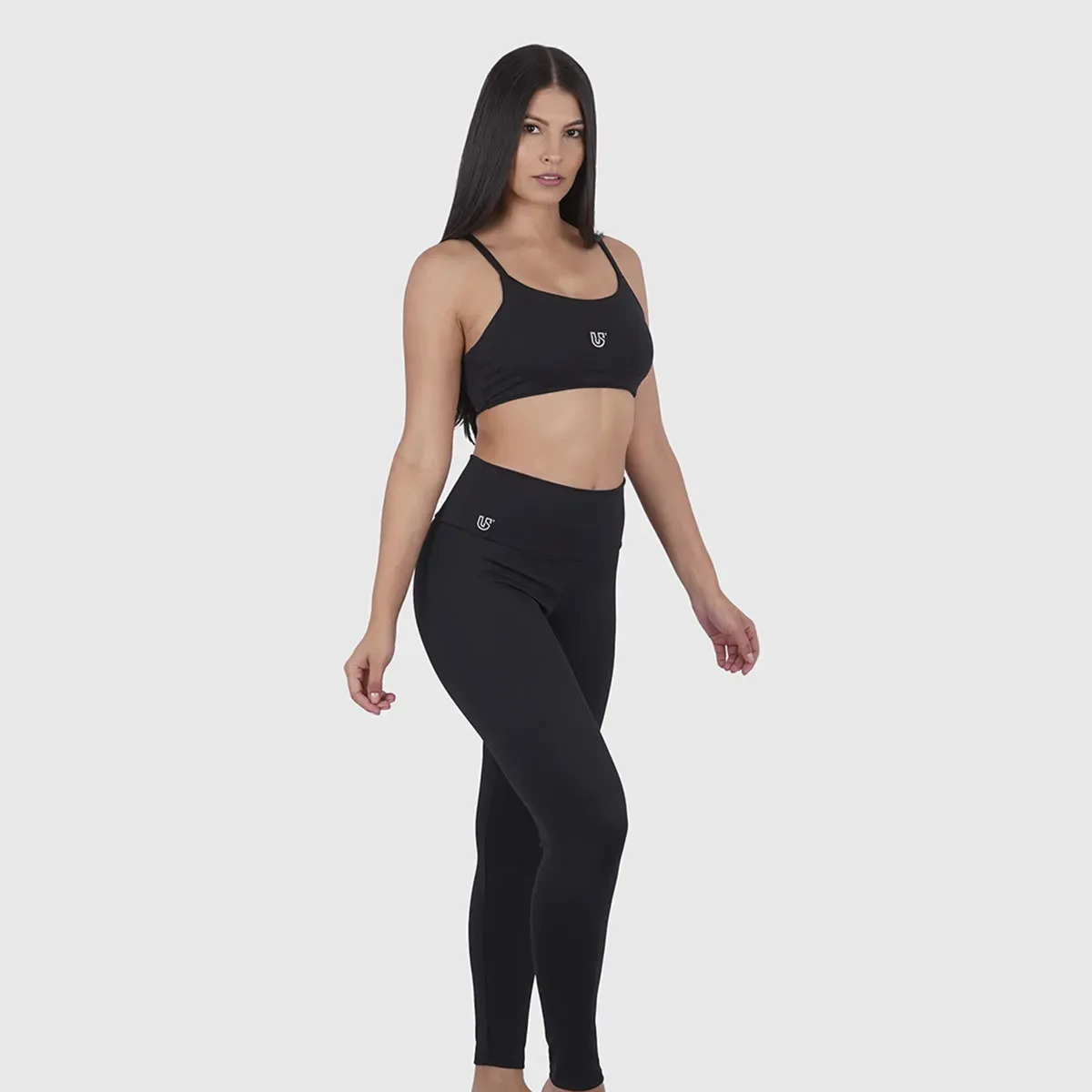 Legging Preto Usup Confort Poliamida Uv 50+ Blackout - P