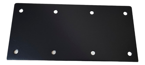 12 Soportes Negros Acero Placa 117 X 242mm P/uniones Madera
