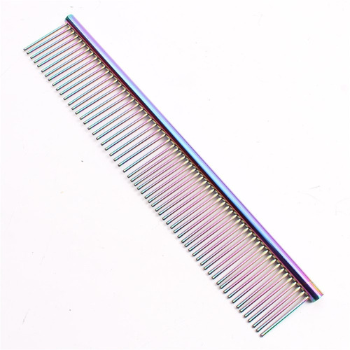 Set 6 Peines Metalico Acero Varios Colores