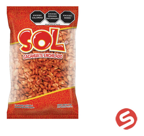 Botana Sol Cacahuate Enchilado 1 Kg