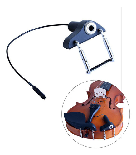Captador De Microfone De Contato Piezo Com Conector De