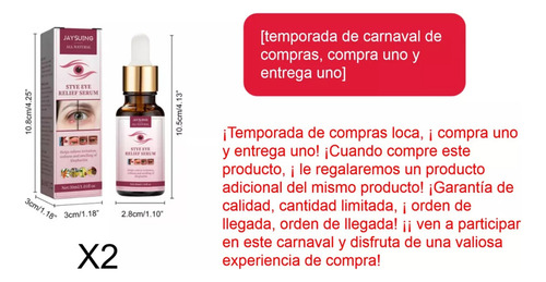 / El Sérum Calmante For Ojos Stye Alivia Las Infecciones, La