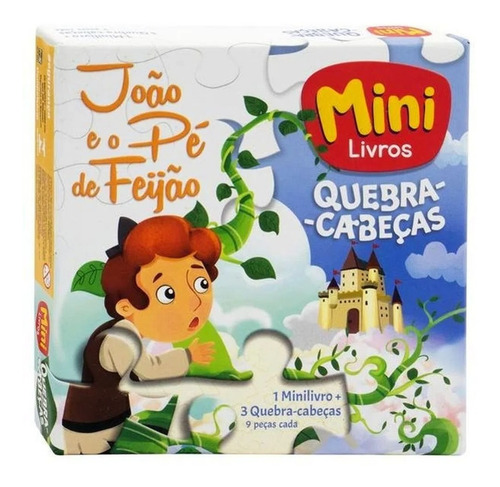Mini Livros Quebra Cabeça João E O Pé De Feijão Colecionável