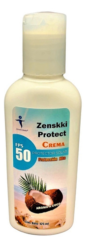 Protector Solar Zenskki Fps 50 Crema Aroma A Coco 125ml