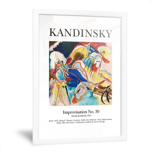 Cuadro Abstracto Kandinsky Improvisación 30 Cañones 35x50cm