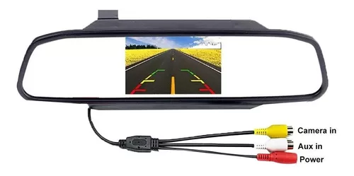 4.3 pulgadas GPS espejo retrovisor con cámara de copia de