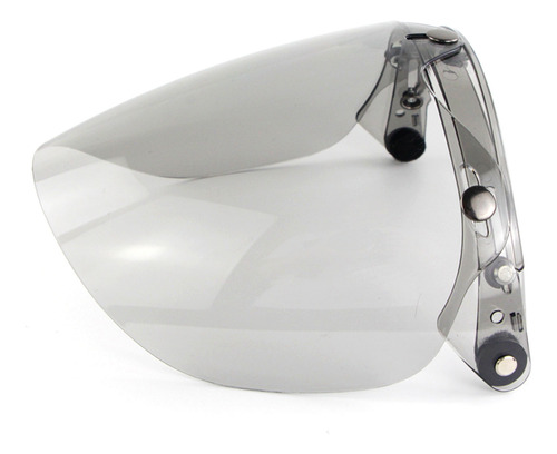 Casco De Moto Con Lente De Burbuja Y Visera Frontal Abierta,