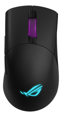 Imagen 1 de 2 de Mouse de juego inalámbrico recargable Asus  ROG Keris Wireless P513 black