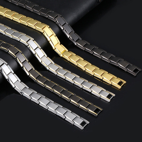 Pulsera Brazalete Magnético Acero Inoxidable Terapia Imanes