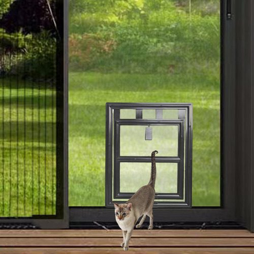 Puerta Mosquitera Para Gatos Con Solapa De Apertura,