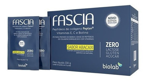 Fascia 30 Sachês De 11g Biolab Sabor Abacaxi