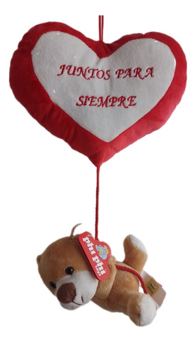 Peluche Colgante Oso Con Corazón 