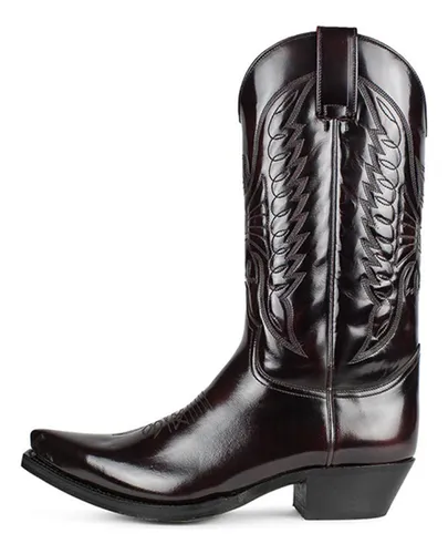 comprar Nuevo Botas Vaqueras Vaqueras Altas Con Tacón Puntiagudo [u]