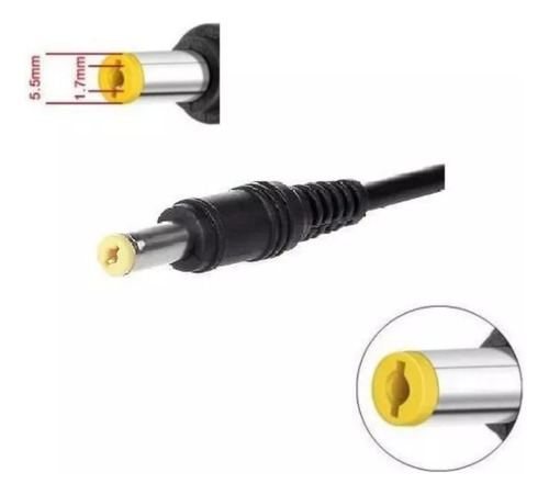 Cable Dc Cargador Compatible Notebook Acer 5,5*1,7 Mm 1,2 M