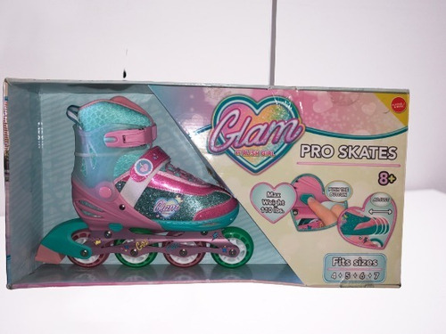 Imagen 5 de 6 de Patines Lineales Ajustables Para Niñas