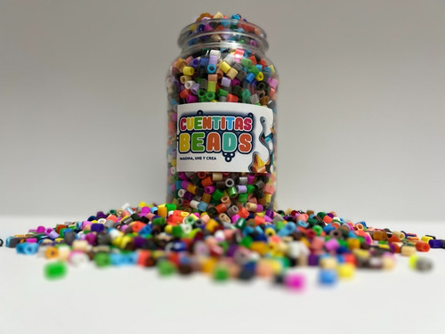 Bote Multicolor 3000pz 5mm Midi Hama Beads, Perler, Artkal Diámetro 5 Mm Largo 5 Mm