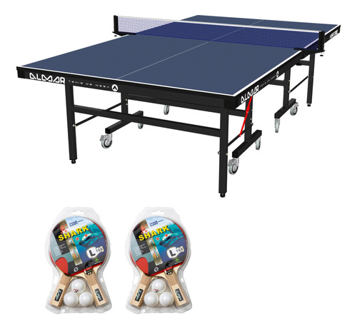 Mesa De Ping Pong Almar C25 Con Accesorios | Combo N° 1