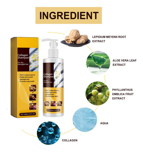 Shampoo De Cabelo Atado De 100ml Hidrata E Nutre O Cabelo