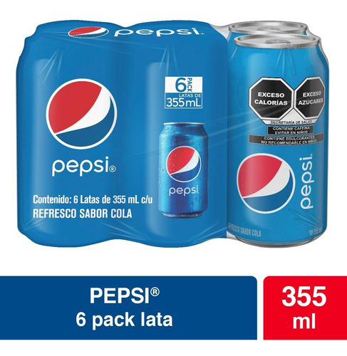 Refresco Pepsi Cola 6 Pack 334ml