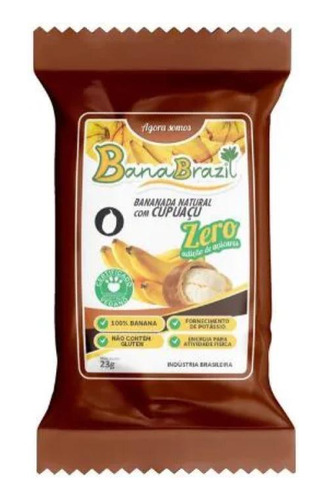Doce Banana Bananada Cupuaçu Zero C/10 Unids De 23g