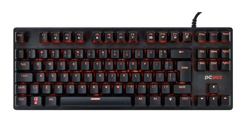 Teclado Mecânico Usb Kl7 Outemu Blue Abnt2 Led 1.8m Pcyes
