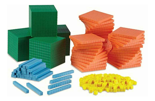 Hand2mind Differentiated Foam Base Ten Blocks Complete Set,