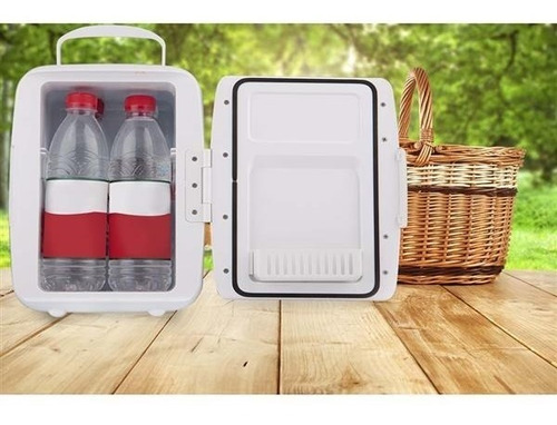 Mini Geladeira 6l Branca 12v C/ Encaixe + Cabo 110v - Tv011