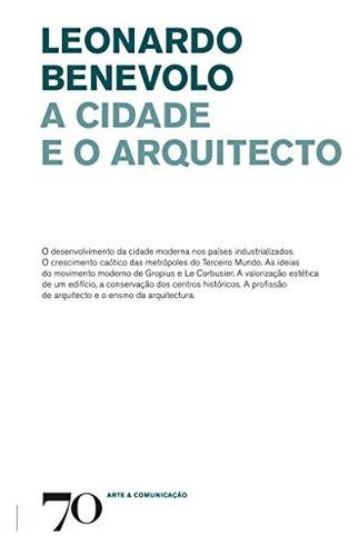 Libro Cidade E O Arquitecto A De Benevolo Leonardo Edicoes