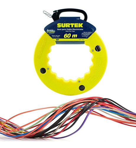 Imagen 7 de 8 de Guia Jalacable Electricista 60m Surtek 112602