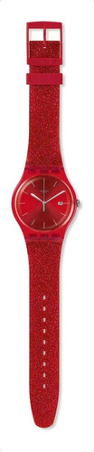 Reloj Swatch Suor401 Glitterpassion Dama-ad - Joyas Lan Color de la malla Rojo Color del bisel Rojo Color del fondo Rojo