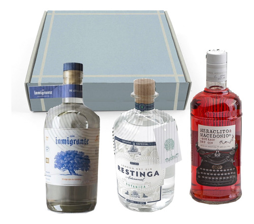 Caja Regalo Experiencia Gin Inmigrante + Restinga +heraclito