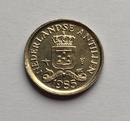 Moneda De Antillas Holandesas Año 1985 Sin Circular 