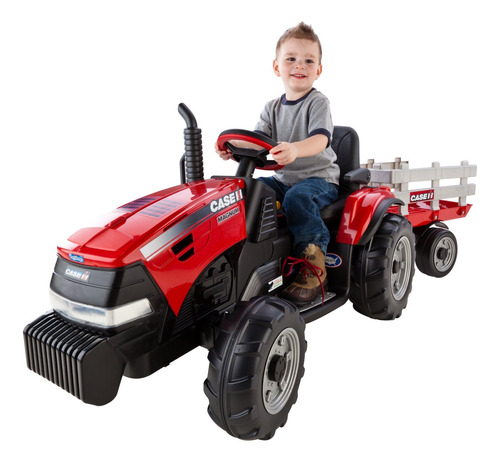 Peg Perego Tractor Case Ih Magnum Con Remolque