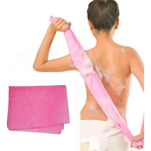 2x1pc Nylon Exfoliante Toalla De Baño Paño Mágico Lavado